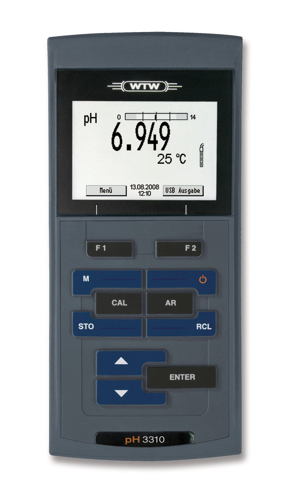 Pocket-pH-meter pH 3310, without access., - 0,5 - +105°C, H 180xW 80xD 55 mm - Luminix Health