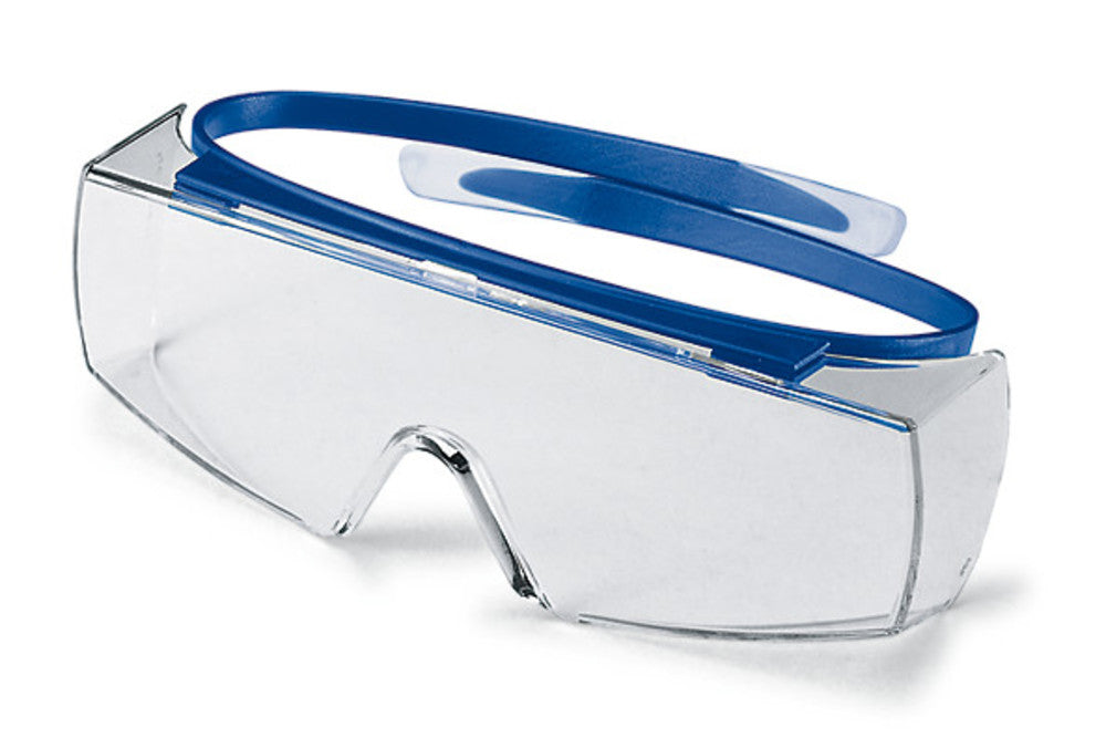 Super OTG over glasses, blue, clear UVEX, Anti-fog, PC lens, acc. to EN 166/170 - Luminix Health