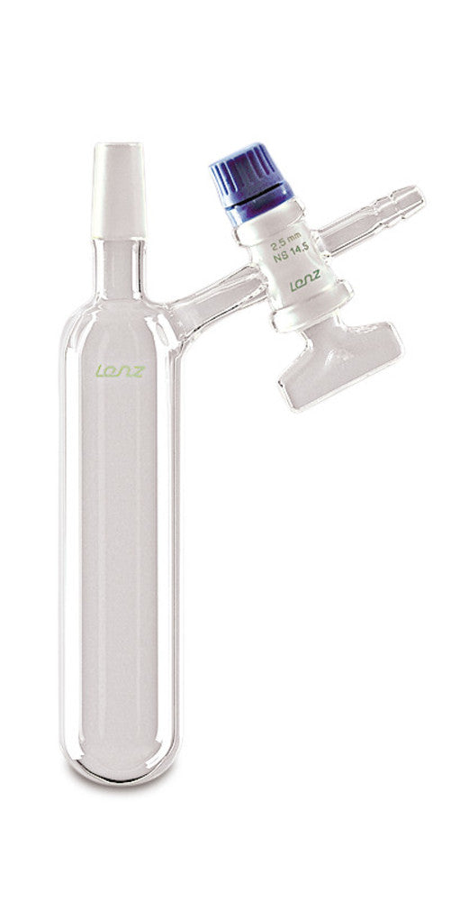 Nitrogen tube, with core, 50 ml, DURAN®, NS 14/23, cock borehole 2.5mm - Luminix Health