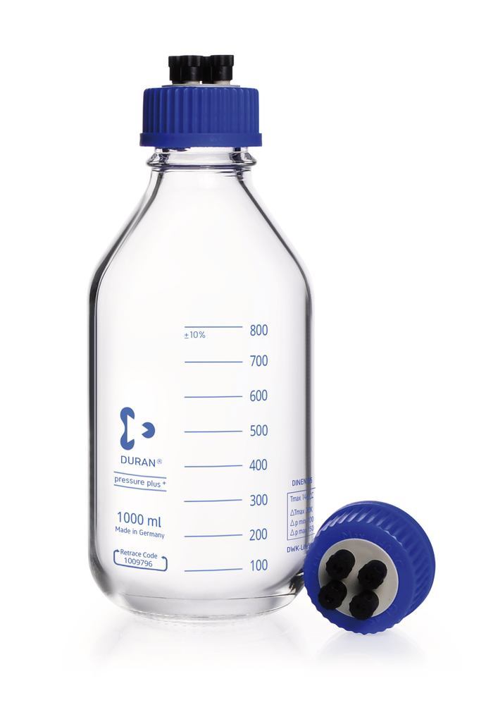 HPLC-bottles, 1000ml, DURAN®, HPLC-screw cap, GL 45, 2 unit(s) - Luminix Health