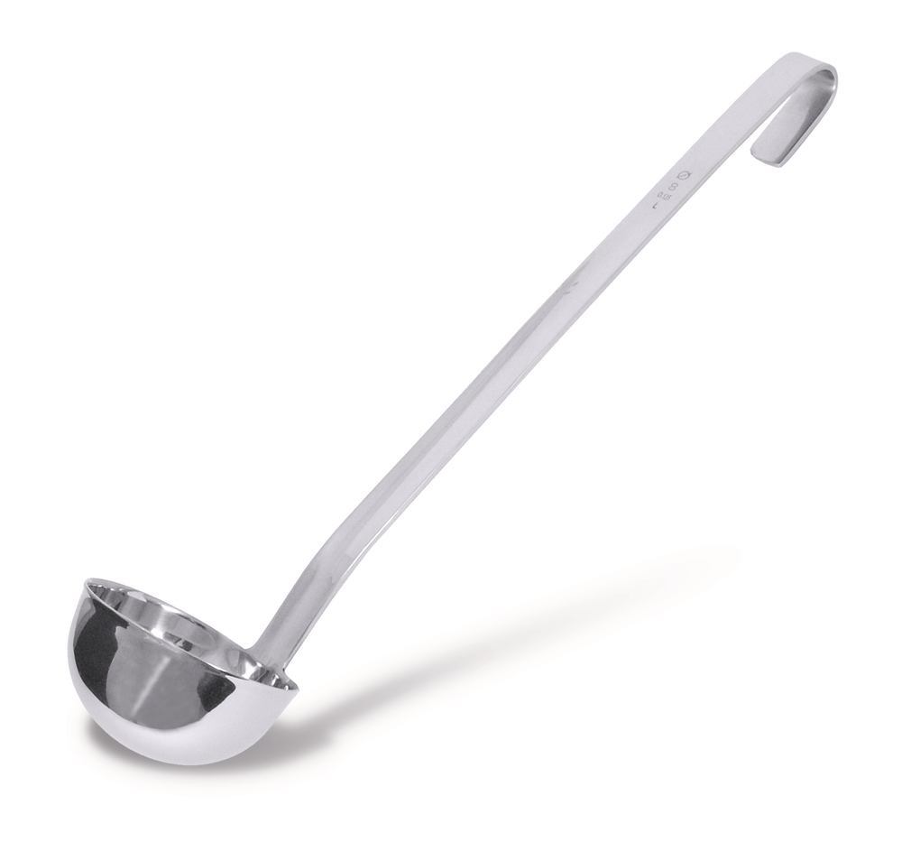 Rotilabo®-ladle, stainless steel 18/10, Ø 160 mm, handle length 450 mm, 1000 ml - Luminix Health