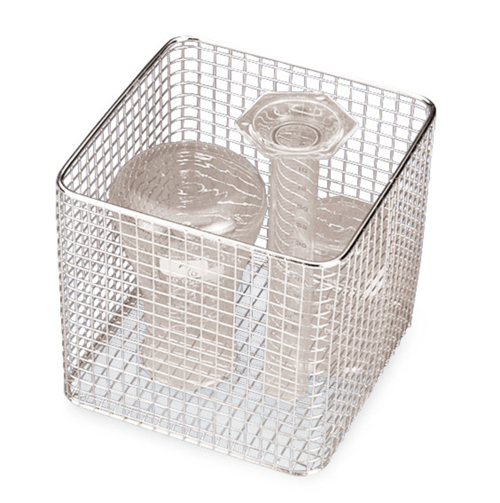 Rotilabo®-sterilisation basket, stainless steel, L 100xW 100xH 100 mm, 1 unit(s) - Luminix Health