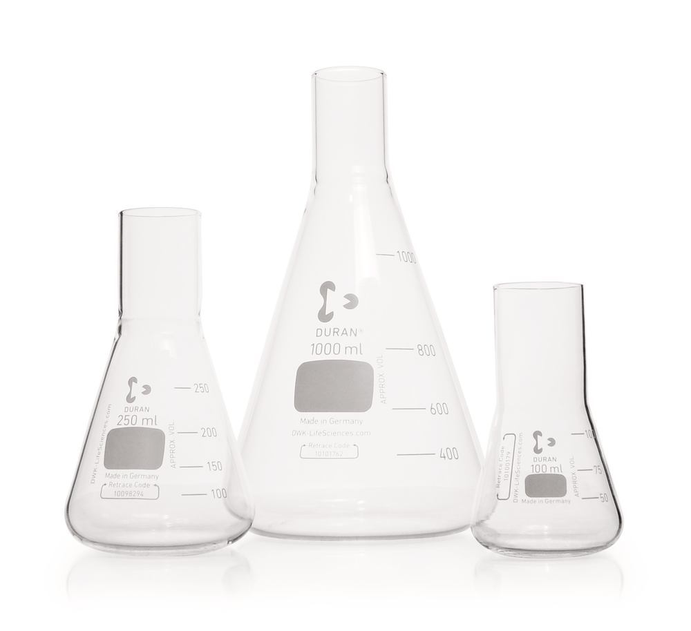 Culture flask in Erlenmeyer shape, 200 ml - Luminix Health