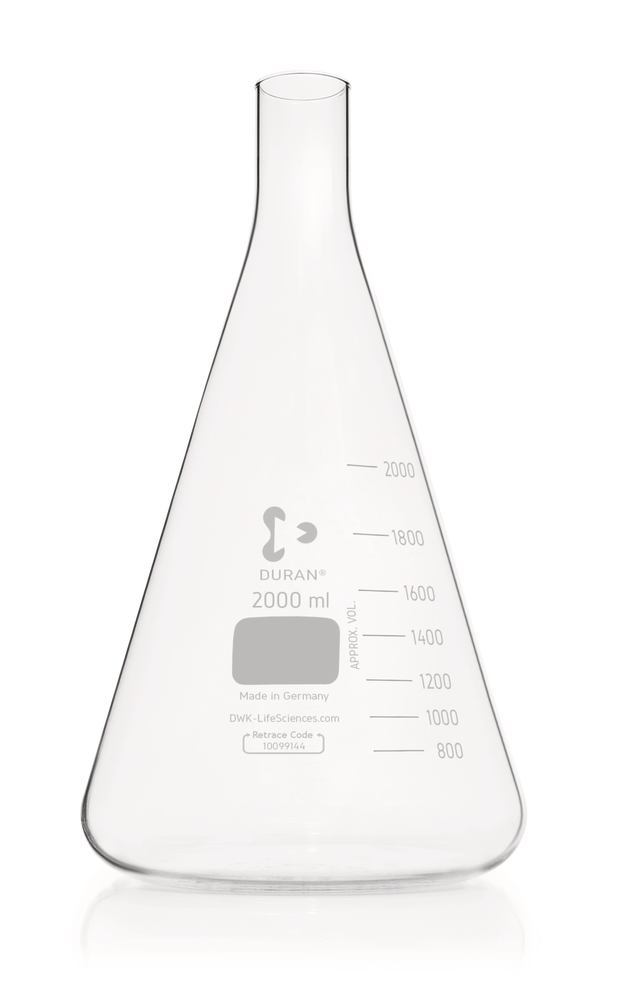 Culture flask in Erlenmeyer shape, 2000 ml - Luminix Health