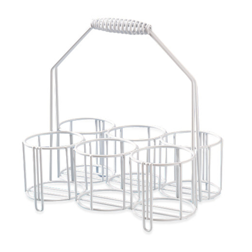 Bottle basket, wire, 8 compartments, Ø inner 130 mm, 1 unit(s) - Luminix Health