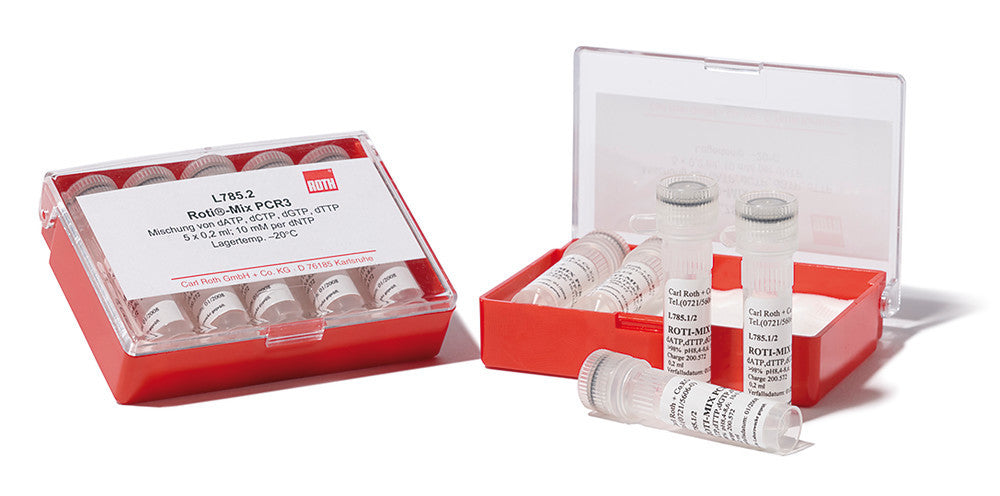 ROTI®Mix PCR 3, 10 mM (each dNTP), 40 mM (total), 0.2 ml, plastic - Luminix Health