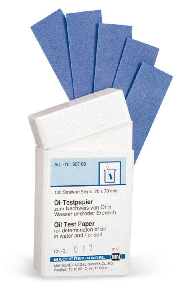 Oil test papers, for speedy detection of oil in water, 100 unit(s) - Luminix Health