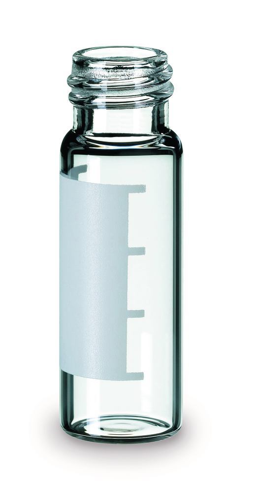 Rotilabo®-screw thread ND11 vials, 4 ml, clear glass, with labelling area - Luminix Health