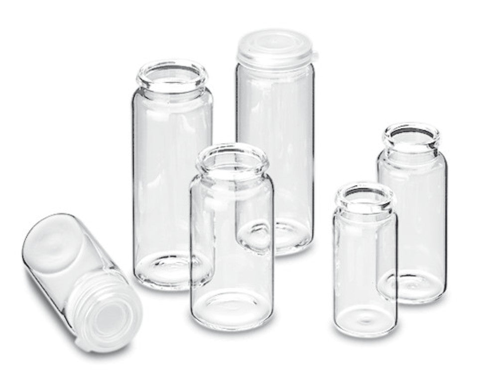 Rotilabo®-snap-cap vials ND18, 5 ml, Ø 20 x H 40 mm, clear glass, 100 unit(s) - Luminix Health