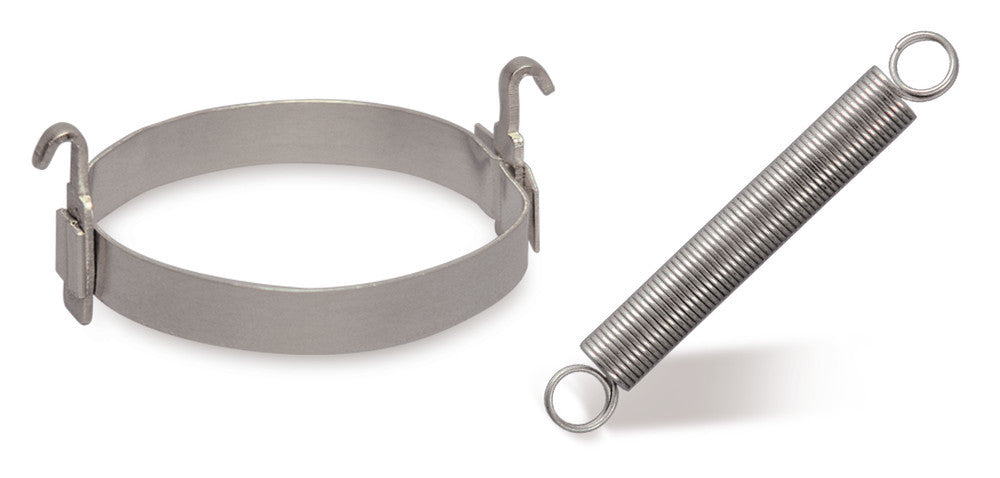 Coil spring ground-joint clamps, alu. rings with hook for 12/21-14/23 - Luminix Health