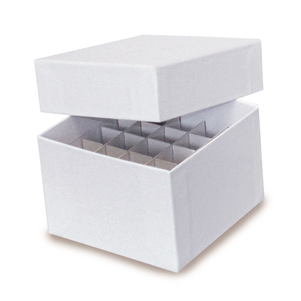 Rotilabo® cryo boxes made of cardboard, L136xW68xH50mm, without partition insert - Luminix Health