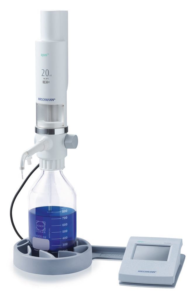 Digital burette opus® titration 20 ml, 0.1 to 200 ml, < 1µl, W 63xD 80xH 320mm - Luminix Health