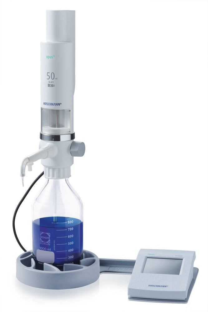 Digital burette opus® titration 50 ml, 1.0 to 500 ml, < 2µl, W 63xD 80xH 320mm - Luminix Health
