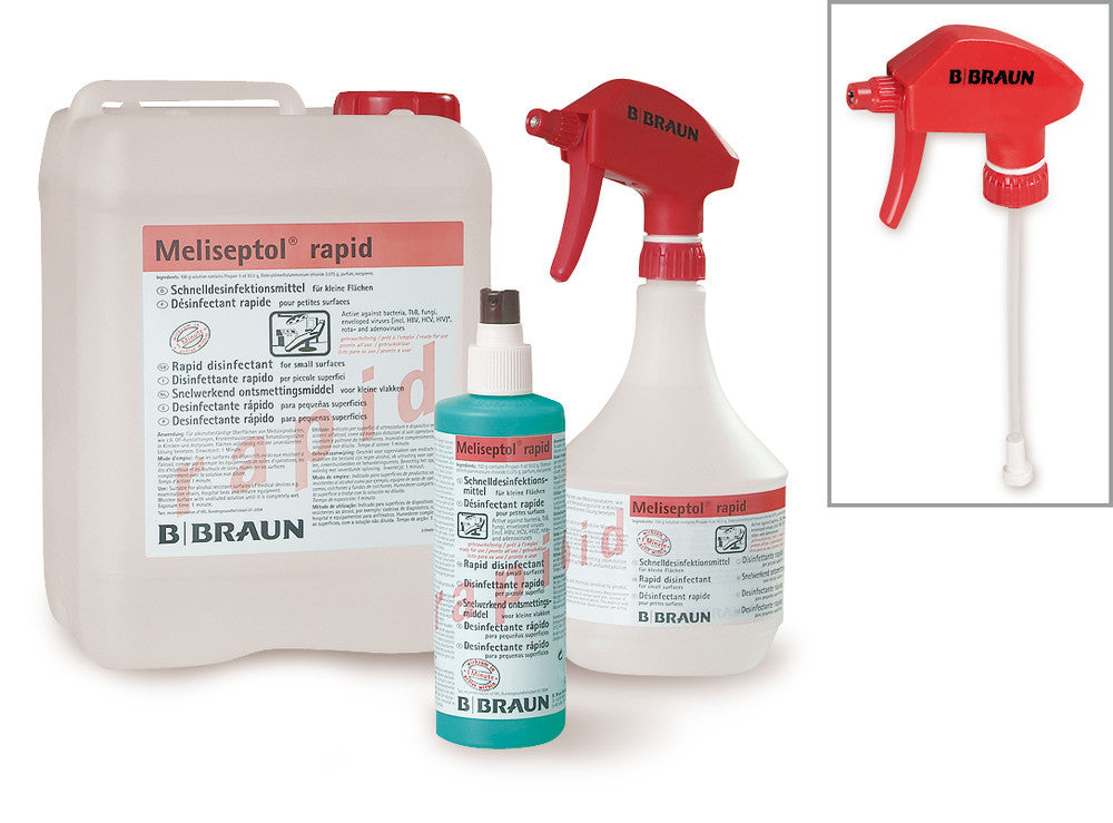 Meliseptol® rapid, spray bottle with, spray head, aldehyde and alkylamine-free - Luminix Health