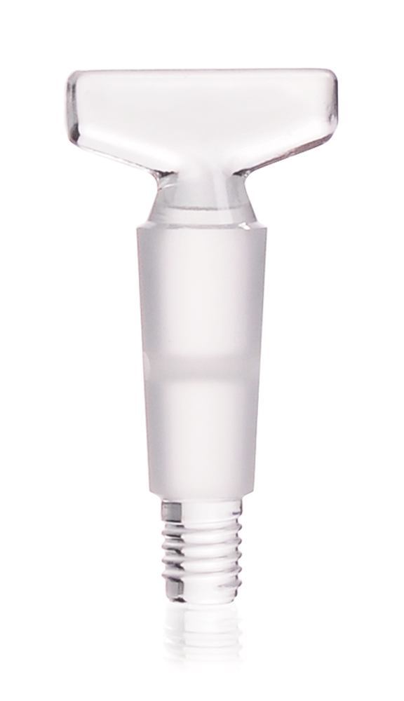 Cock plugs, SBW glass, for st. gr. joint 18.8, borehole Ø 4 mm, 2 unit(s) - Luminix Health