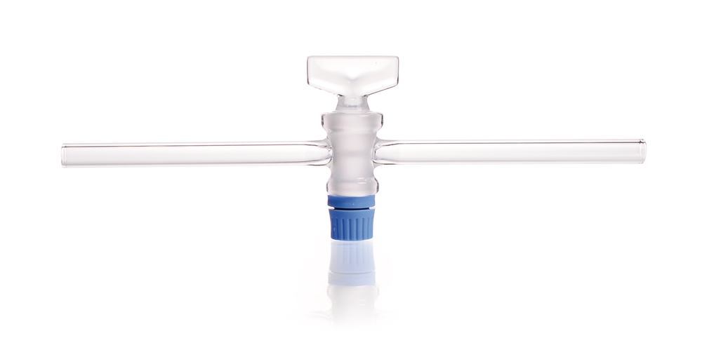 Single way stopcock, SBW-glass cock plug, DURAN®, joint 12.5, pipe-Ø10mm - Luminix Health