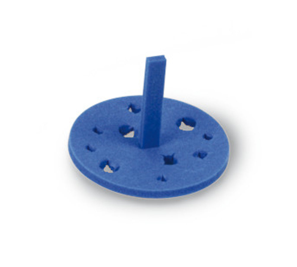 Rotilabo®-floating racks, 18 holes, blue, for 0.2/0.5/1.5/2.0ml tubes, HDPE - Luminix Health