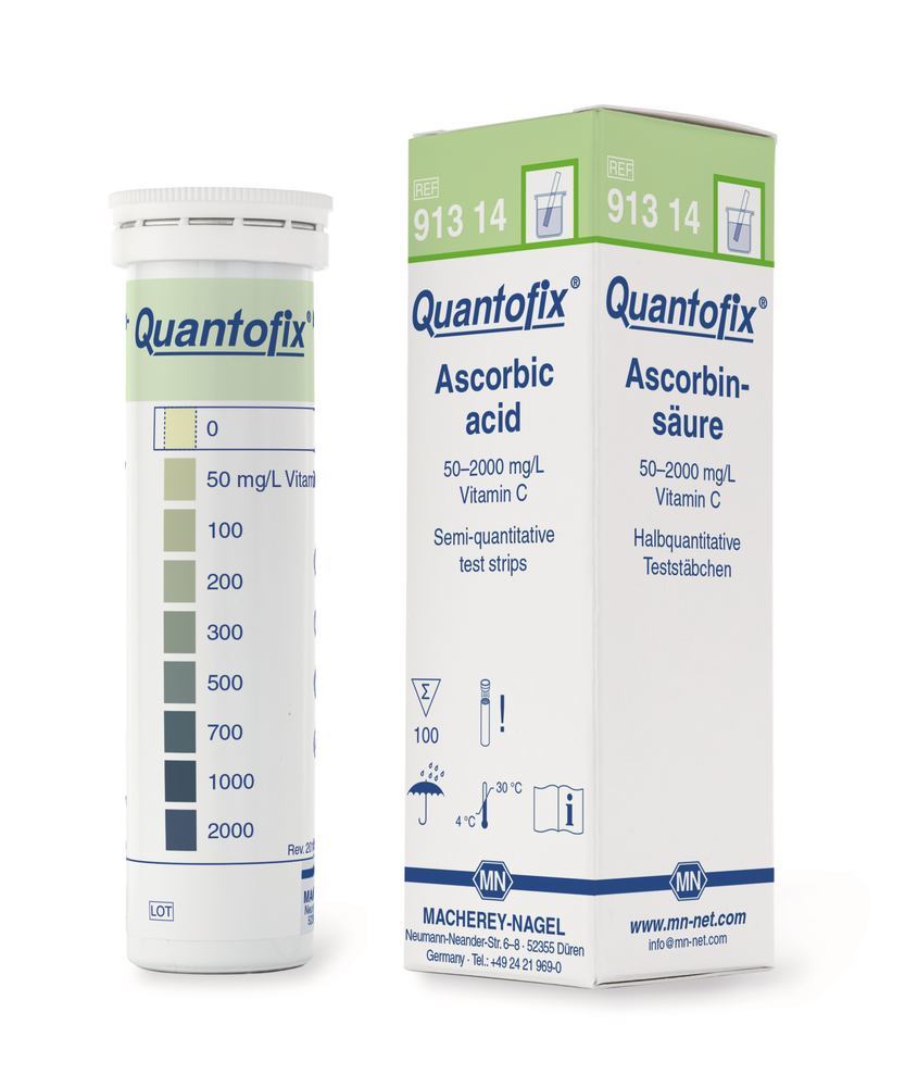 Quantofix® test strips, ascorbic acid, L 95 x W 6 mm, 100 unit(s) - Luminix Health