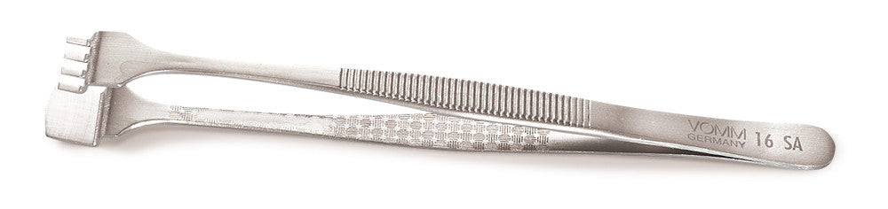 Wafer forceps, corrosion-free stainless, steel 18/10, non-coated, W 12mm - Luminix Health