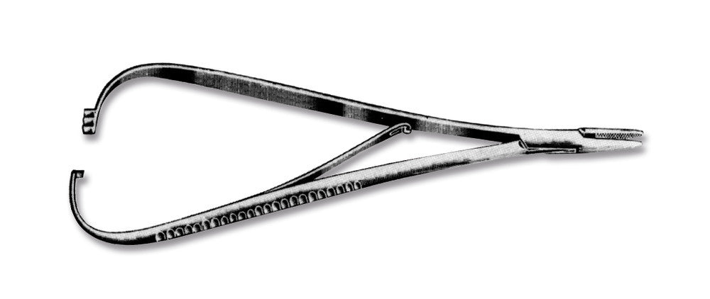 Needle holder, MATHIEU, stainless steeel, length 140 mm, 1 unit(s) - Luminix Health