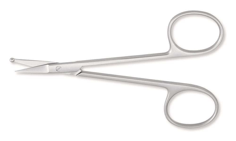 Microscopy scissors, stainless steel, L 115 mm, 1 unit(s) - Luminix Health