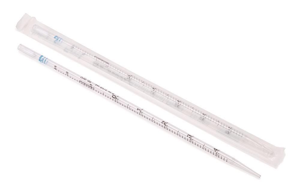 Disposable pipettes, standard, blue, PS, sterile, ind. wrap., L 27-30cm, 5ml - Luminix Health