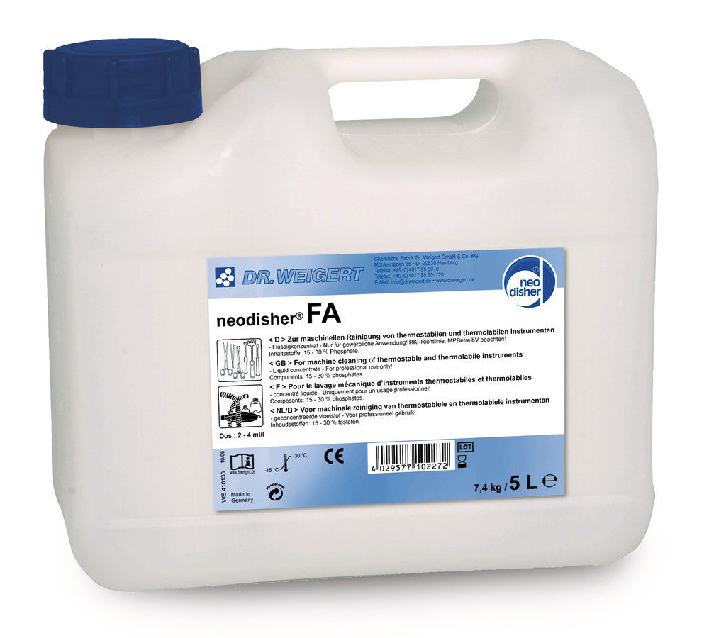 neodisher® FA, mild alkaline cleanser (liquid), 25 kg - Luminix Health