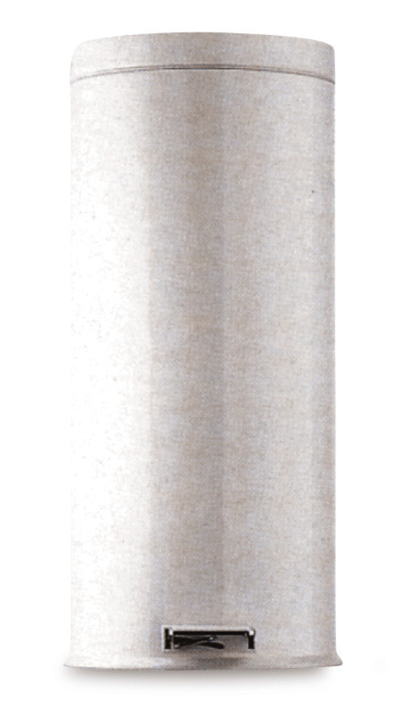 Pedal bin, steel plate/zinc, white 30 l, 1 unit(s) - Luminix Health