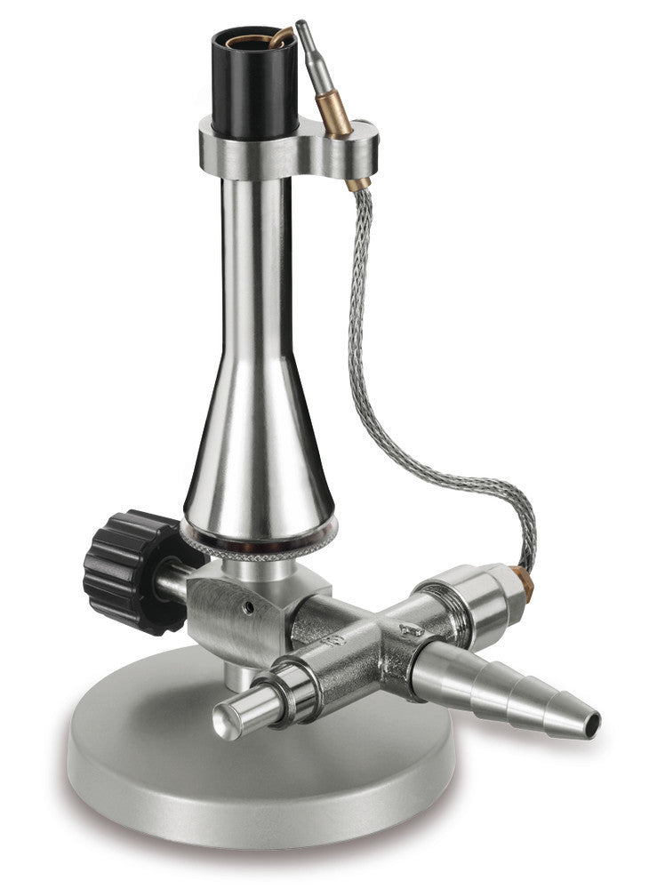 Safety lab burners according to Teclu, needle shut-off valve, nat. gas H 180 mm - Luminix Health