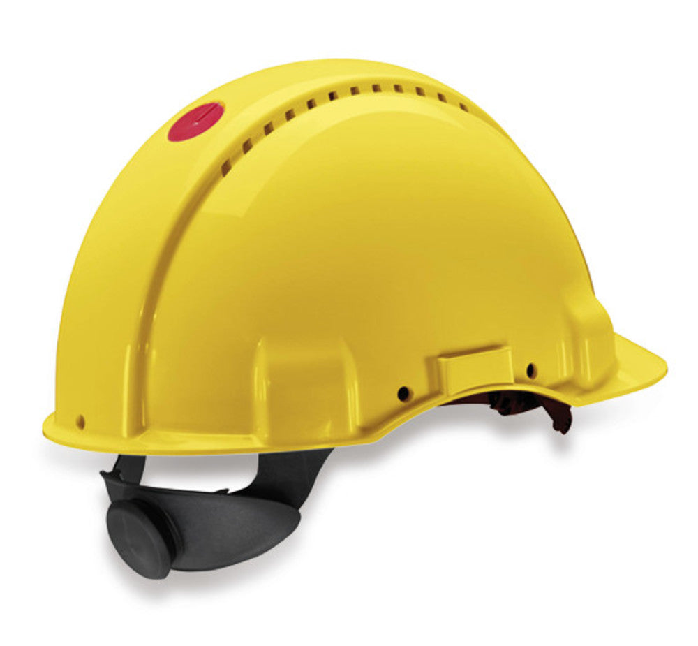 Hard hat with Uvicator(TM)-sensor, yellow, 1 unit(s) - Luminix Health