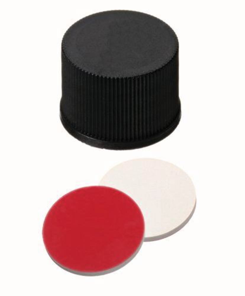 Screw cap, closed, PP, ND13, Septa Silicone/PTFE, 1.5 mm 55°, 100 unit(s) - Luminix Health