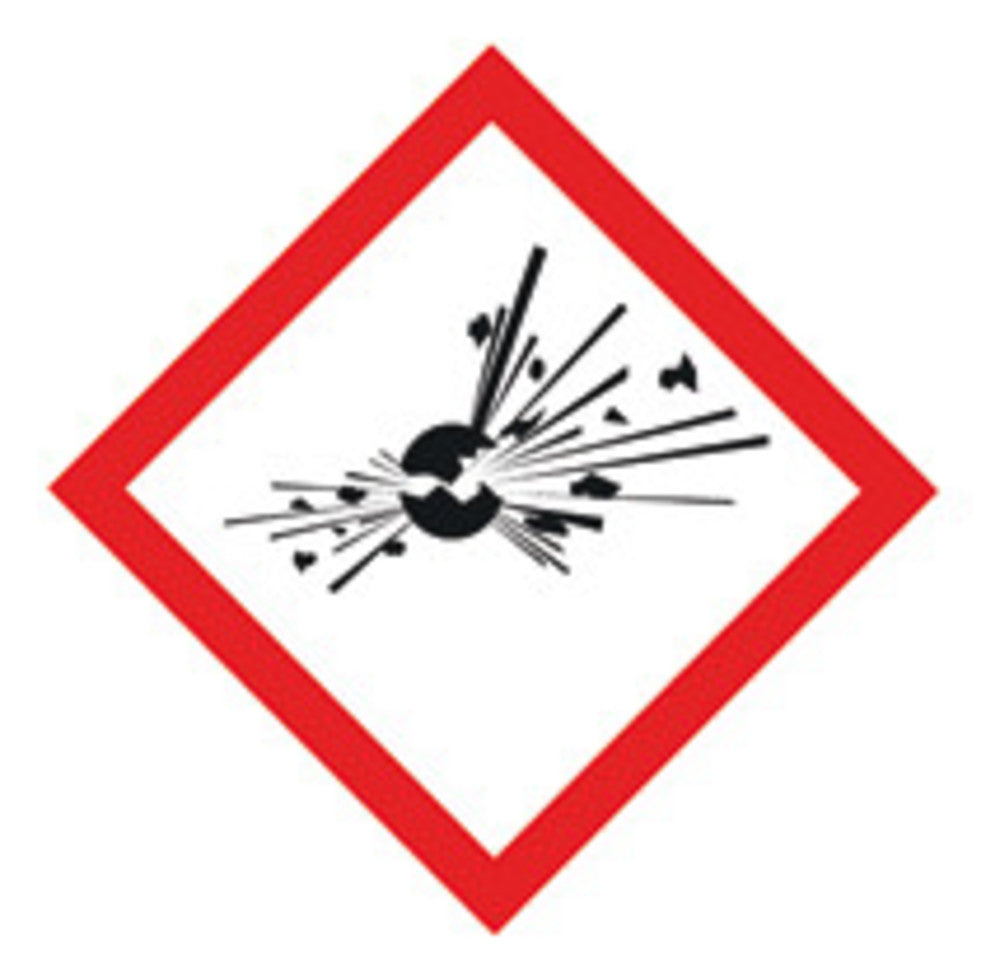 GHS hazard pictograms, GHS01, PE film, expl. bomb, 52x52 mm, 5 unit(s) - Luminix Health