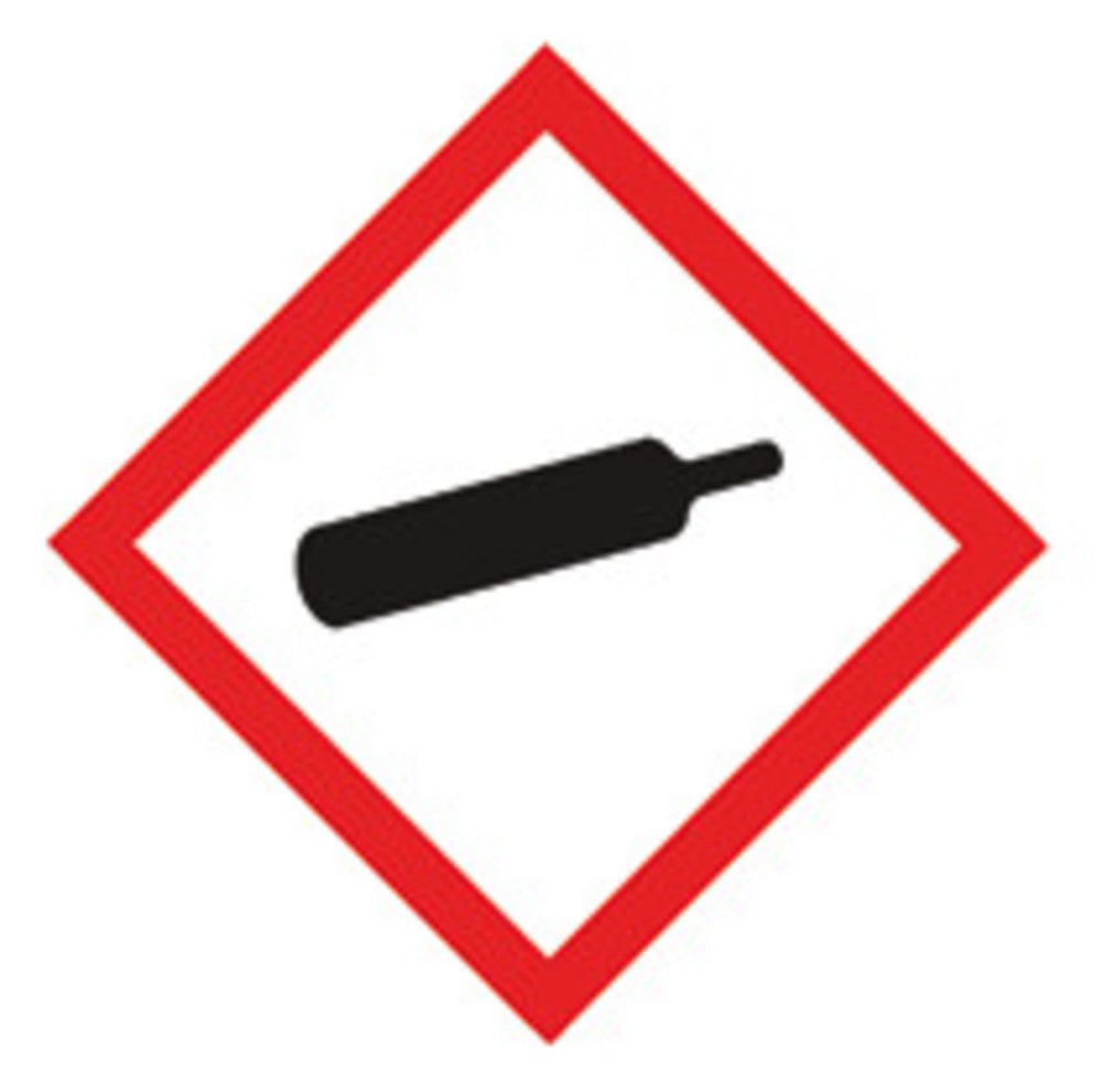 GHS hazard pictograms, GHS04, PE film, gas cylinder, 12x17 mm, 10 unit(s) - Luminix Health