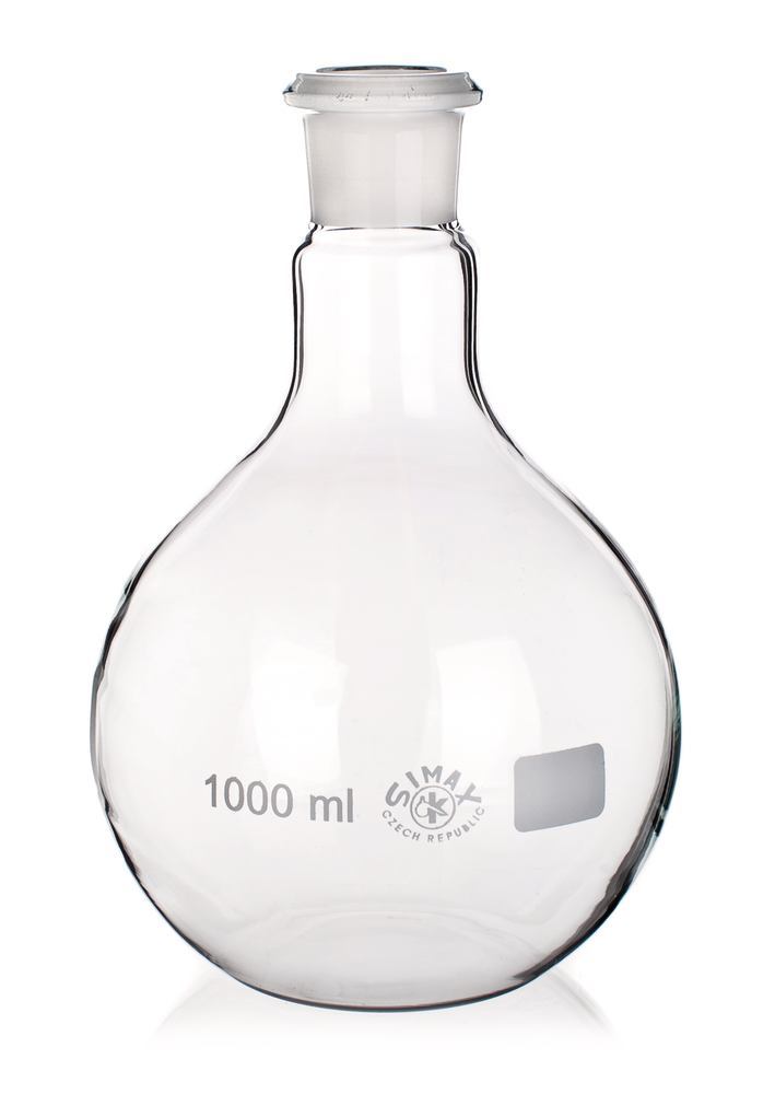 Rotilabo®flat bottom flask, w. stand. ground joint, 500 ml, NS 29/32, 10 unit(s) - Luminix Health