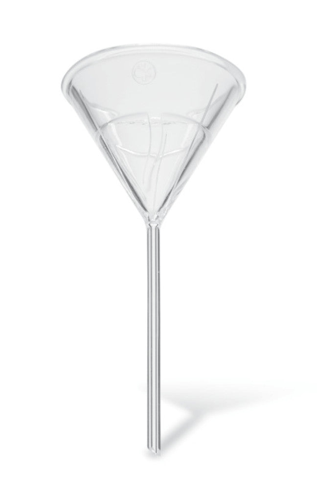 Rotilabo®-analytical funnel, L 150 mm, borosilicate glass, inner rim 100 mm - Luminix Health
