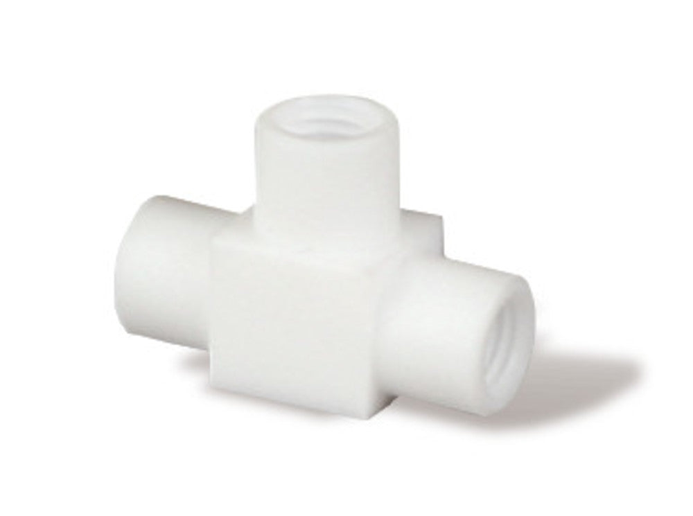 HPLC screw couplings, T-shape, PTFE, UNF, for hoses outer Ø 3.2 mm, 1 unit(s) - Luminix Health