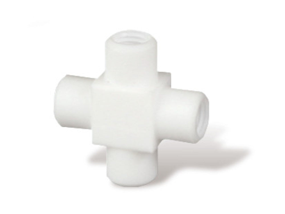 HPLC screw couplings, X-shape, PTFE, UNF, for hoses outer Ø 1.6 mm, 1 unit(s) - Luminix Health