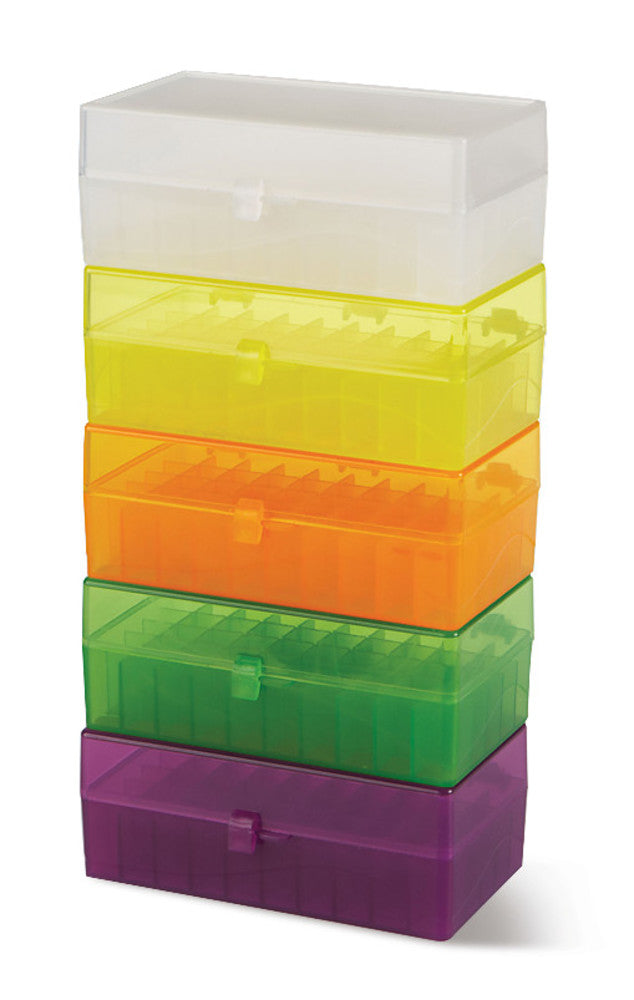 Cryo storage boxes, transparent, PP, 50 slots, 5 unit(s) - Luminix Health