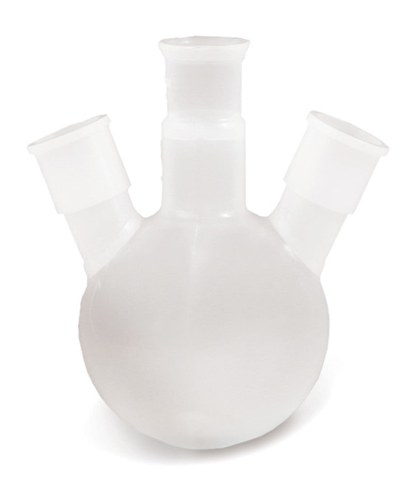 Triple neck flasks, PFA, 500 ml, NS 29/32, side neck NS 29/32, 1 unit(s) - Luminix Health