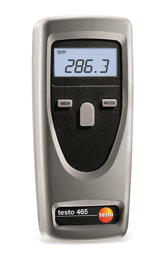 Tachometer testo 465, measuring range to 99 999/min, 1 unit(s) - Luminix Health
