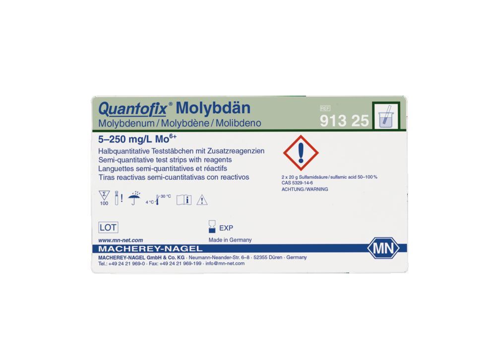 Quantofix® test strips, molybdenum, L 95 x W 6 mm, 100 unit(s) - Luminix Health