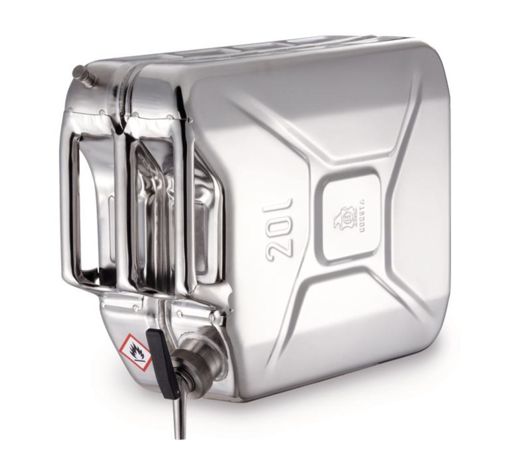 Safety canister, stainless steel, with self-closing tap, 20 l,, 1 unit(s) - Luminix Health