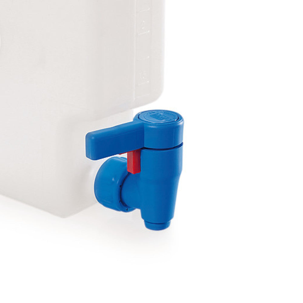 Compact draincock, 3/4 inch, PP, f. space-saving canisters, 1 unit(s) - Luminix Health