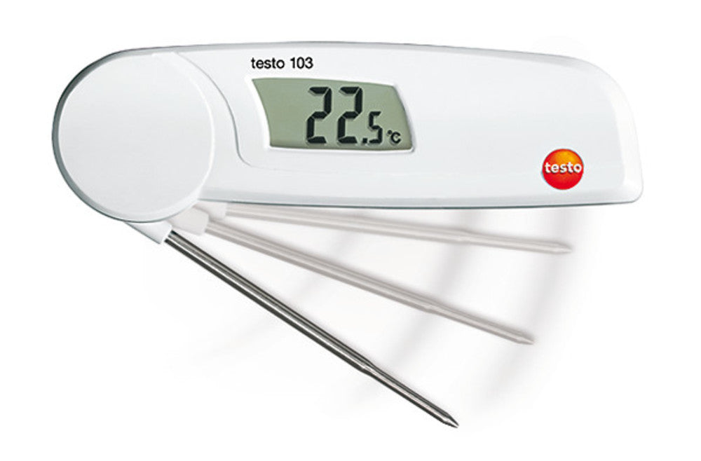 Folding thermometer testo 103, measuring range -30,0 to +220,0 °C, 1 unit(s) - Luminix Health