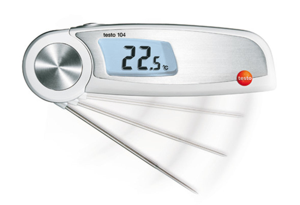 Folding thermometer testo 104, measuring range -50,0 to +250,0 °C, 1 unit(s) - Luminix Health