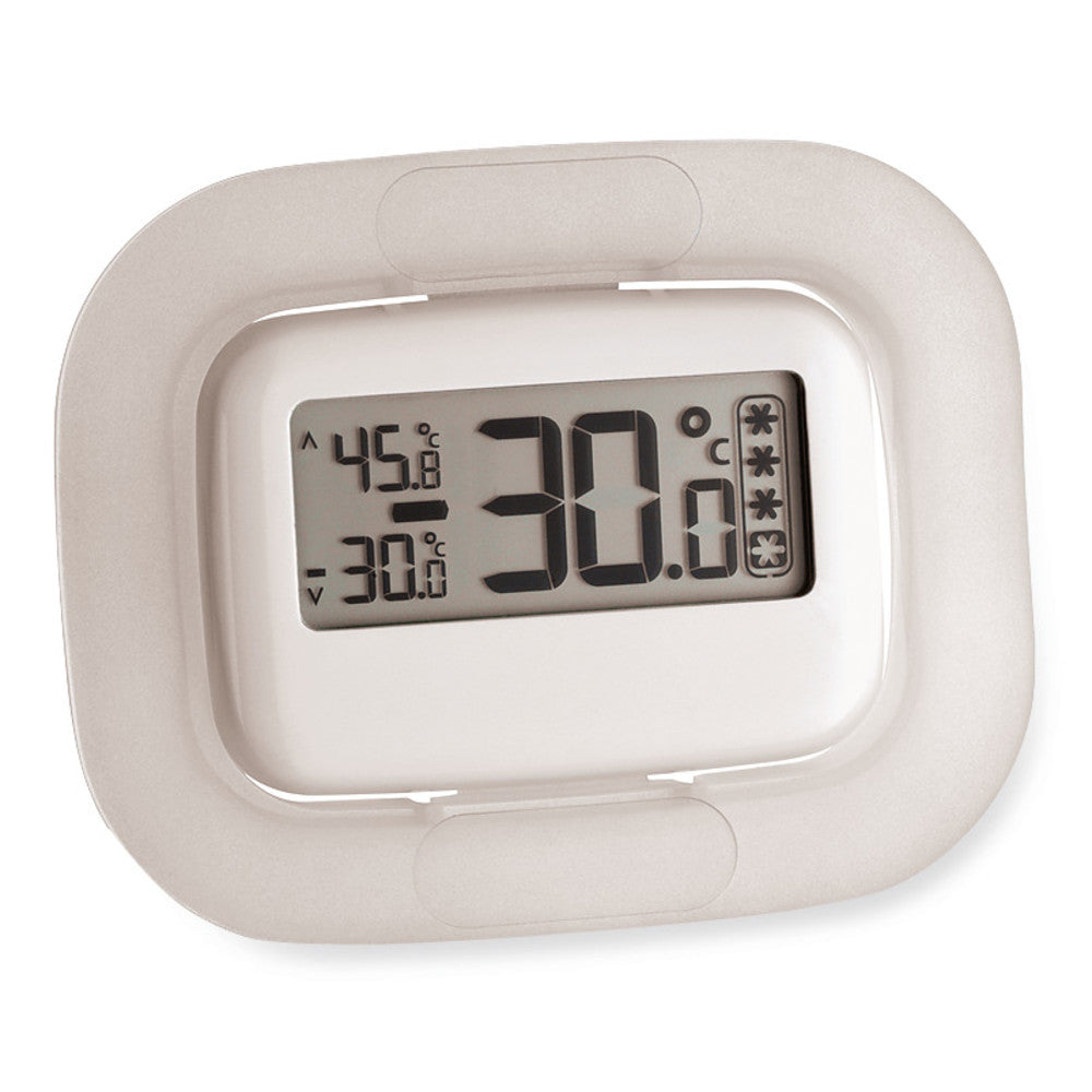 Digital fridge/freezer thermometer, measuring range -30,0 to +50,0 °C, 1 unit(s) - Luminix Health