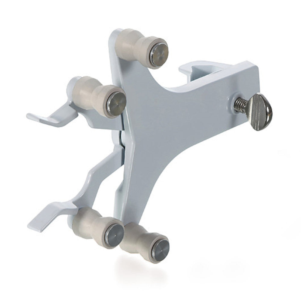 Burette clamps for 1 burette, cast aluminium, with roller support, 1 unit(s) - Luminix Health