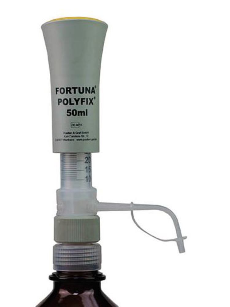 FORTUNA® POLYFIX® dispenser, 10-50 ml, PTFE-encased plunger, 1 unit(s) - Luminix Health