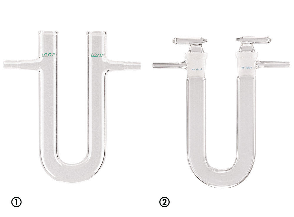 Drying tube, U-shaped with connector, made of DURAN®, 100 mm, 1 unit(s) - Luminix Health