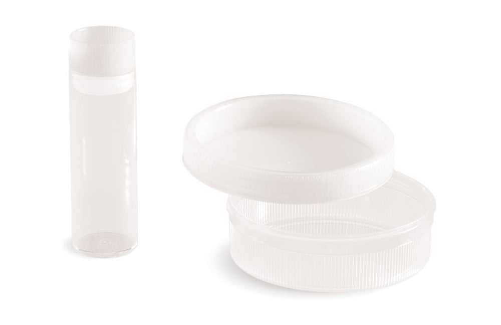 Sputum containers with screw cap, 24 ml, Ø 70 mm, H 23 mm, non-sterile - Luminix Health